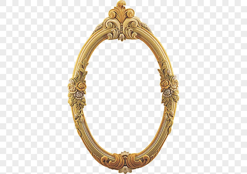 png clipart oval brown floral frame frames mirror gold mirror furniture decor