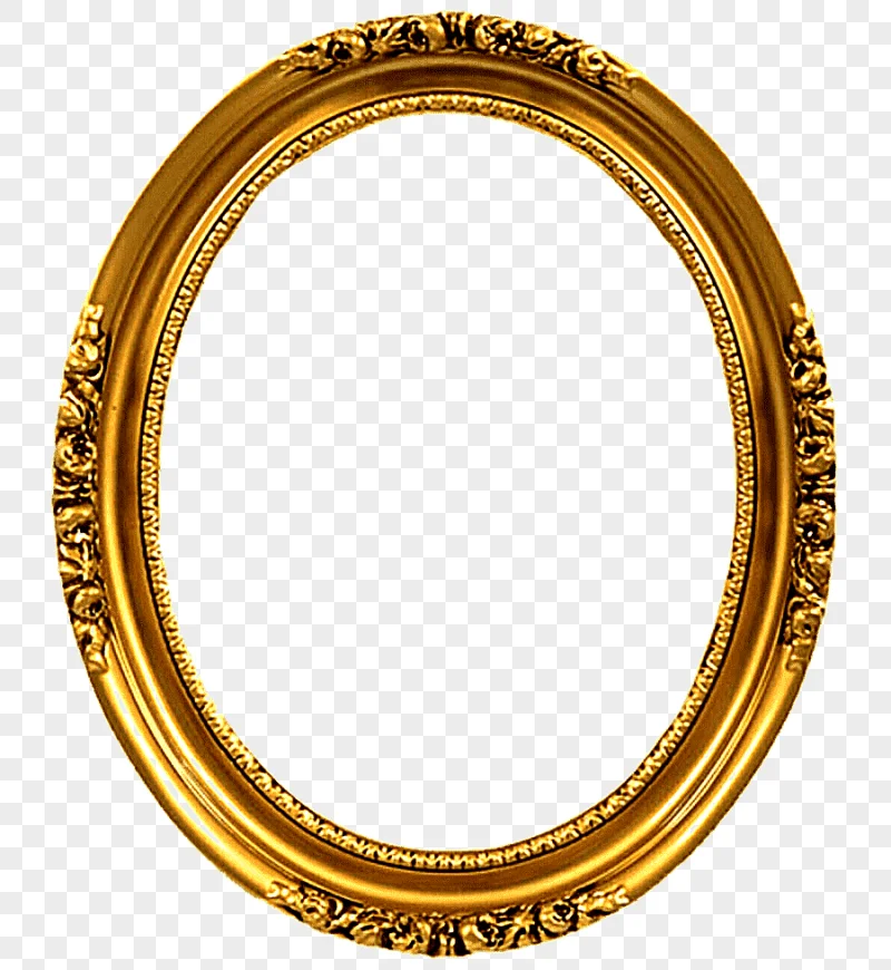 png clipart oval brown frame frames gold oval decorative arts ornament mirror furniture mi