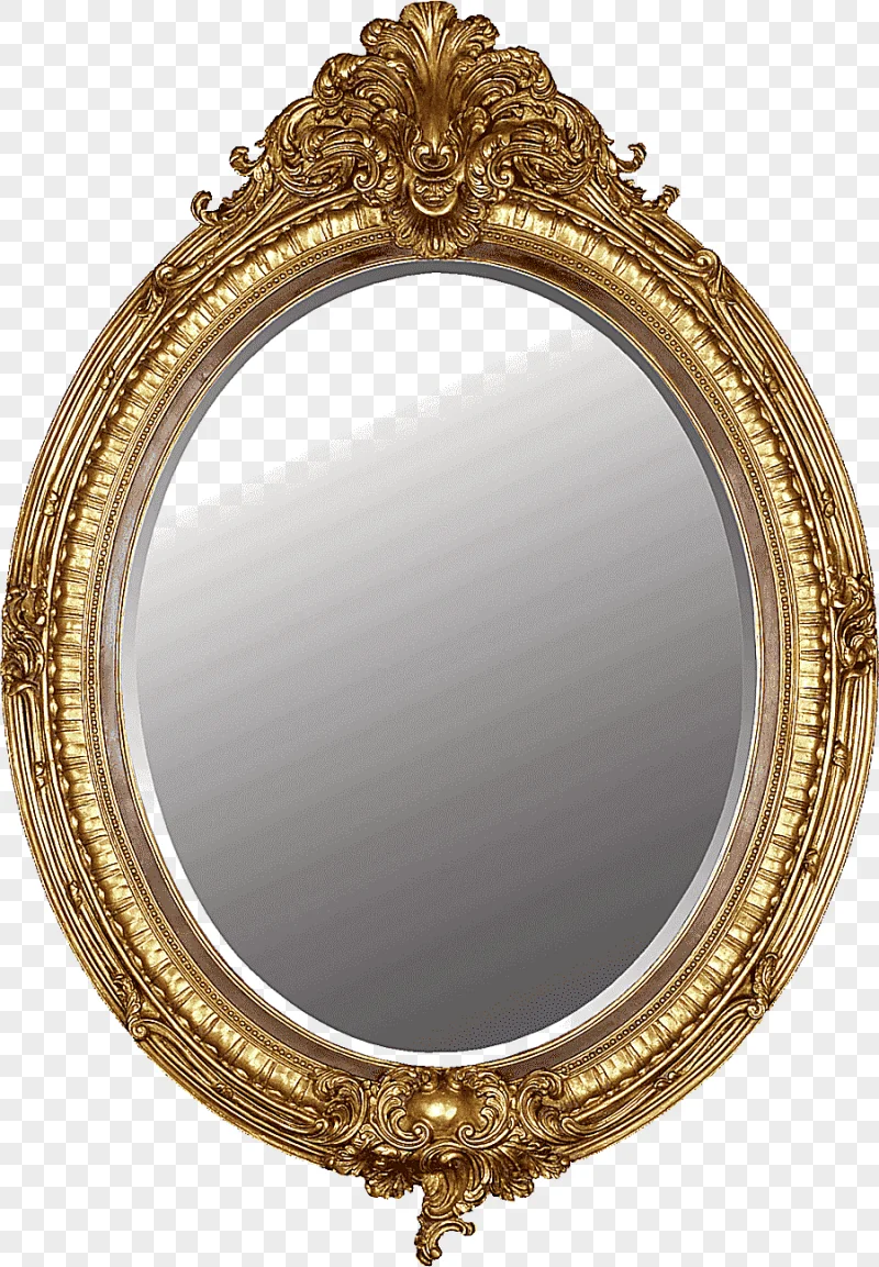 png clipart oval mirror with brown frame magic mirror queen mirror mirror furniture mirror
