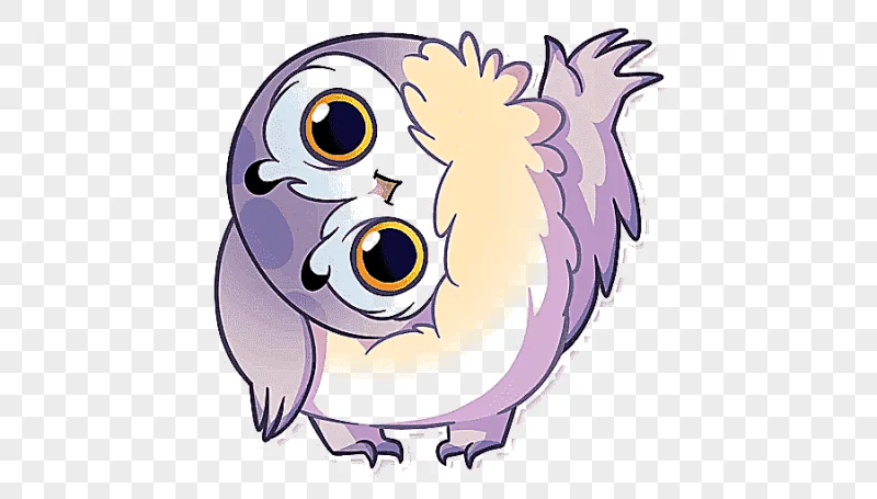 png clipart owl telegram sticker bird pusheen owl purple mammal
