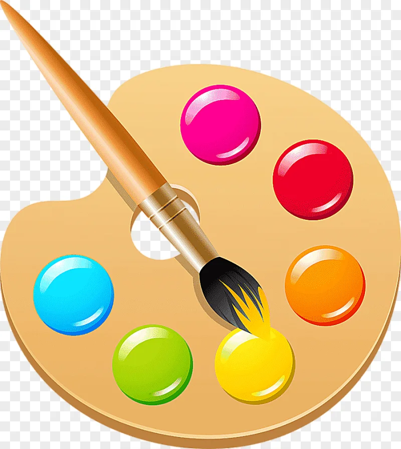 png clipart paint palette and paint brush art pigment color ink brush paint brush watercol