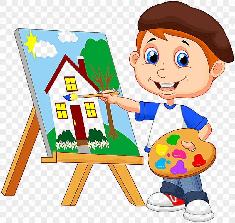 png clipart painting art drawing kids cartoon child reading