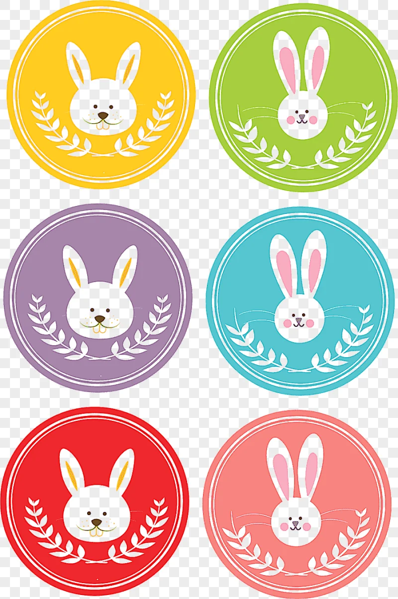 png clipart paper easter bunny label sticker easter holidays label
