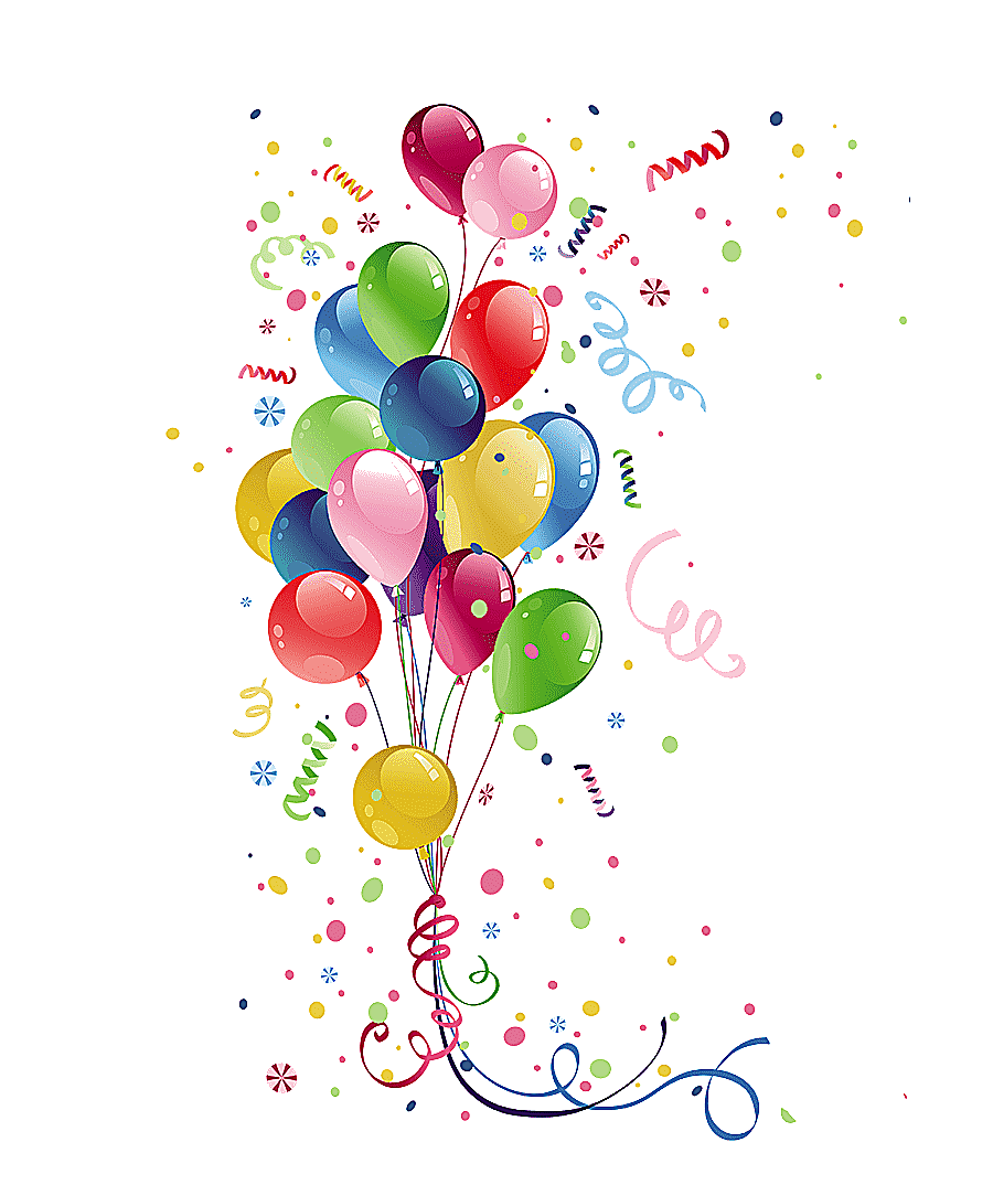 png clipart party balloon birthday colorful balloons ribbon color splash