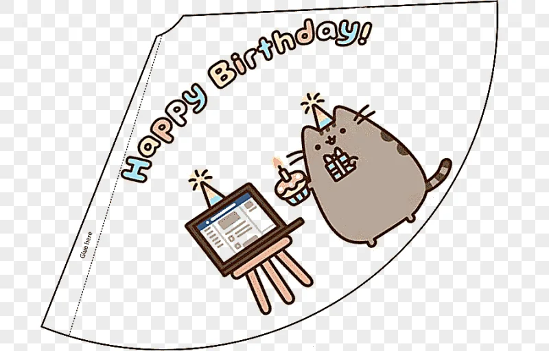 png clipart party hat birthday pusheen birthday hat holidays