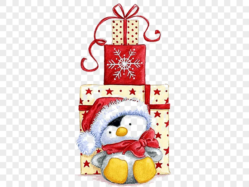 png clipart penguin santa claus christmas gift christmas gift love miscellaneous