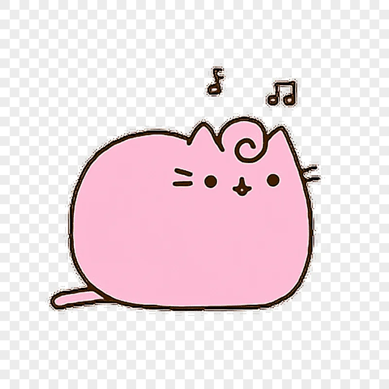 png clipart pink cat pusheen desktop kawaii love mammal