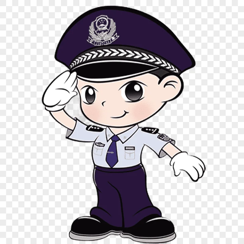 png clipart police officer cartoon cartoon police cartoon character purple