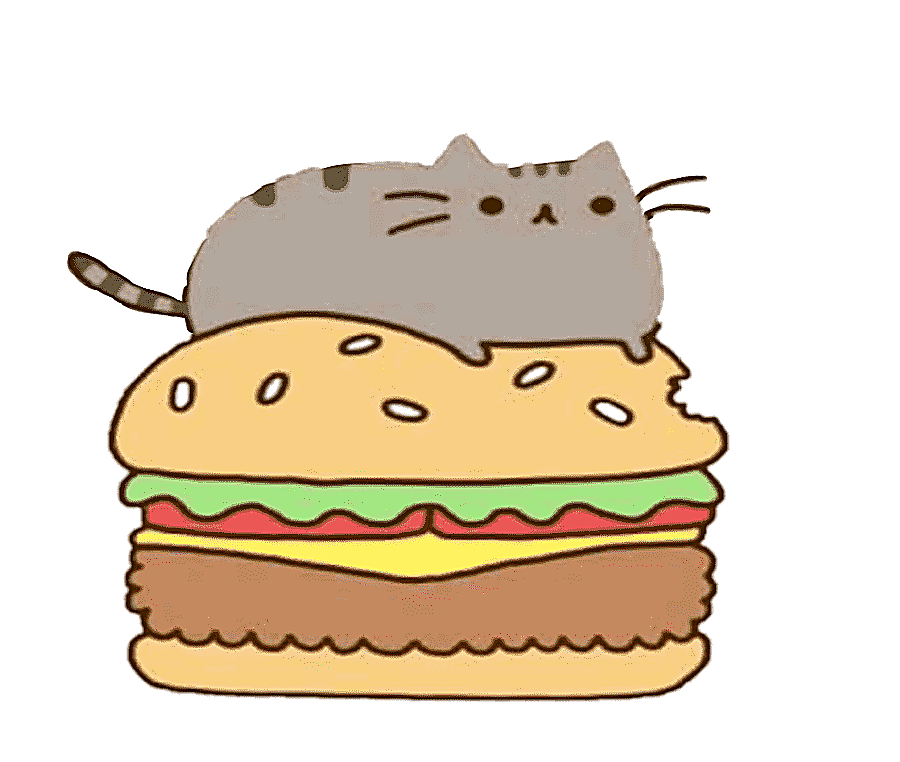 png clipart pusheen cat hamburger food cat food animals