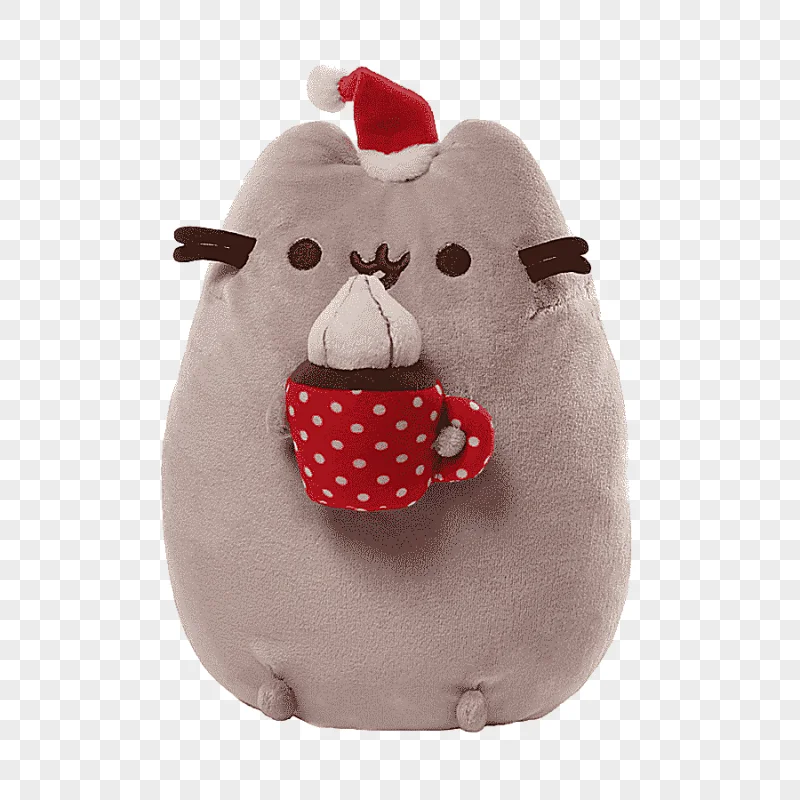 png clipart pusheen stuffed animals cuddly toys gund christmas christmas holidays textile
