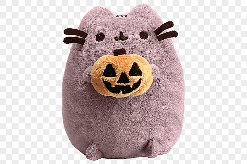 png clipart pusheen stuffed animals cuddly toys jack o lantern plush cat cat