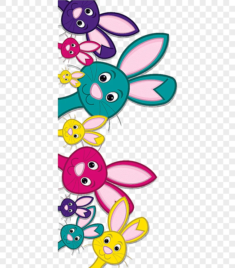 png clipart rabbits illustration easter bunny rabbit hand colored rabbit purple color spla