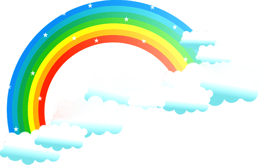 png clipart rainbow cartoon rainbow watercolor painting blue