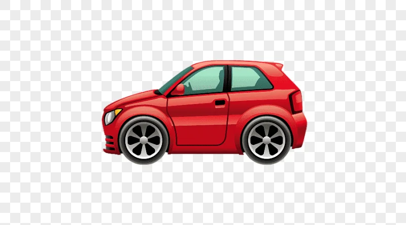 png clipart red 3 door hatchback illustraton sports car cartoon cartoon car cartoon charac