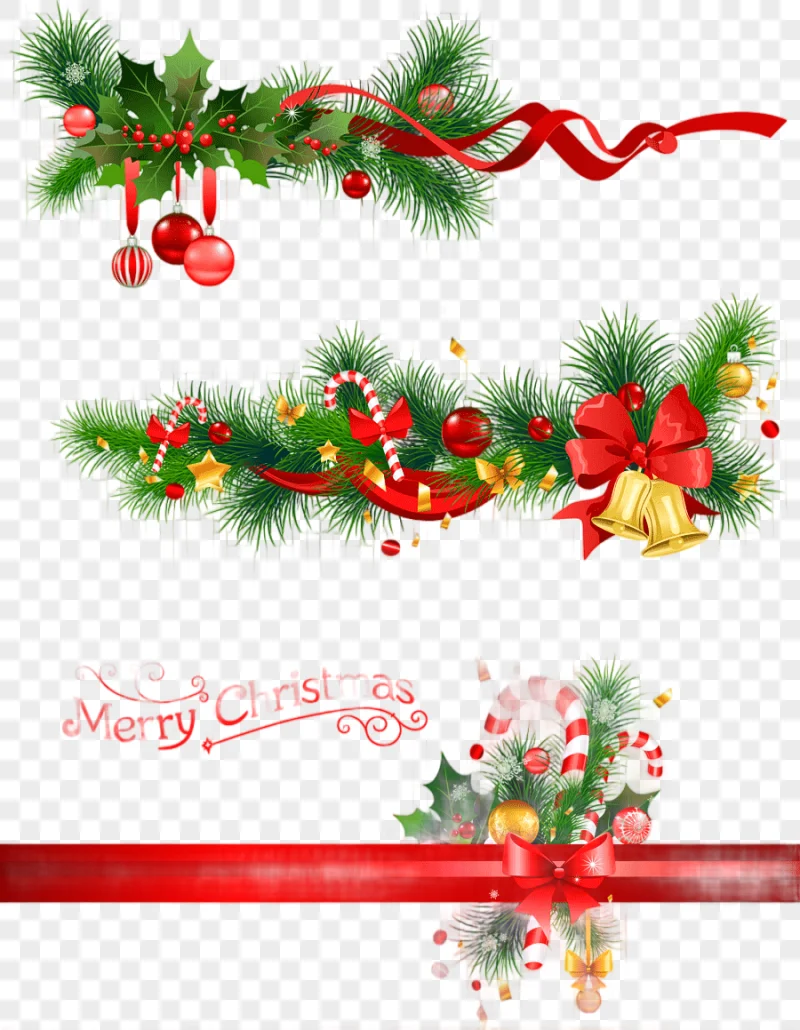 png clipart red and green ribbons illustration christmas decoration candy cane christmas t