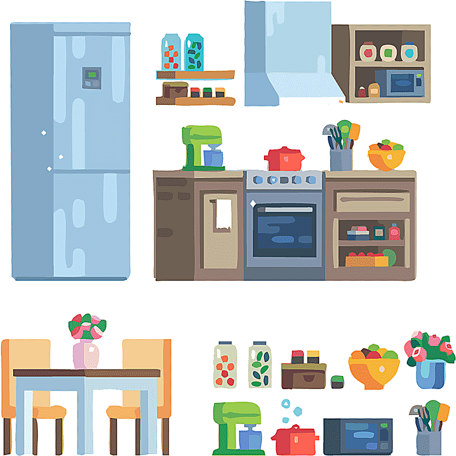 png clipart refrigerator animation cartoon fridge and cupboard furniture kitchen appliance