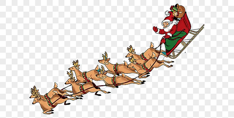 png clipart reindeer santa claus rudolph santa s sleigh