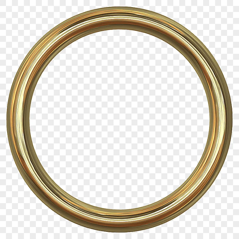png clipart ring frame round picture frame gold outline structure texture template strip
