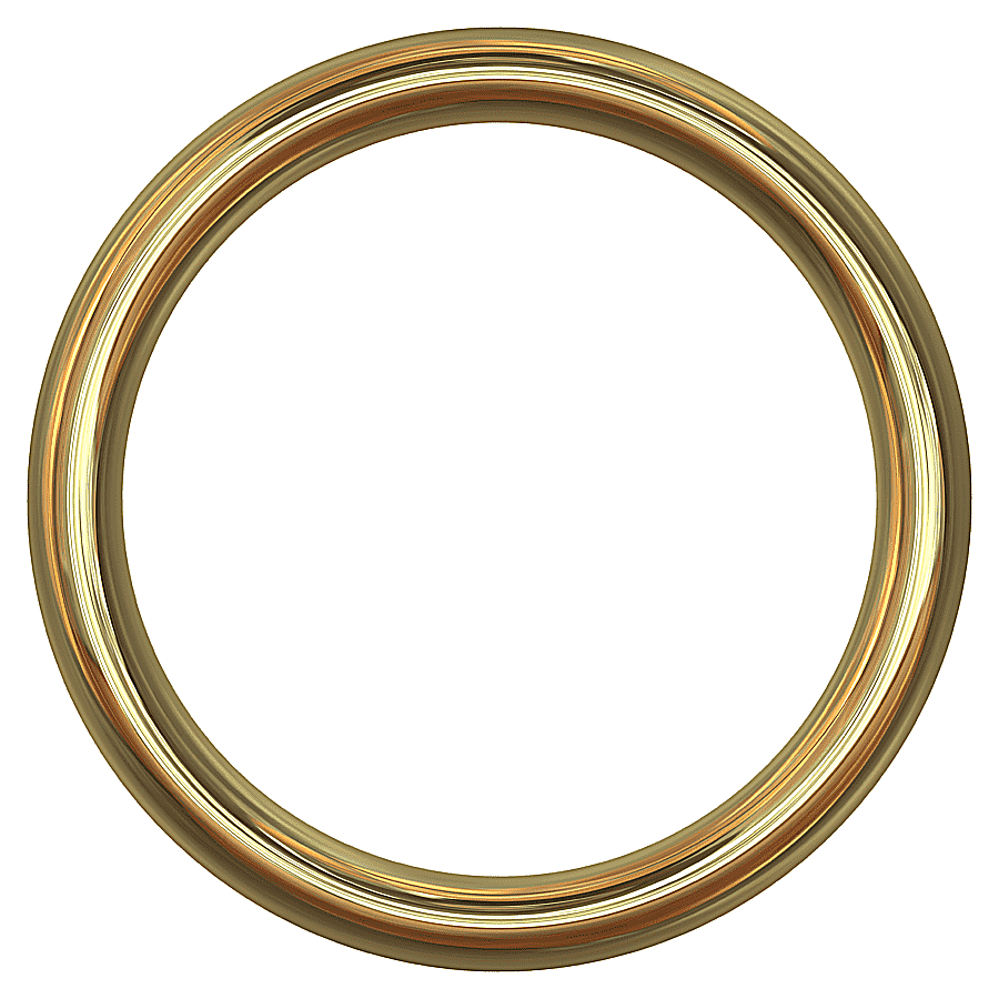 png clipart ring frame round picture frame gold outline structure texture template strip