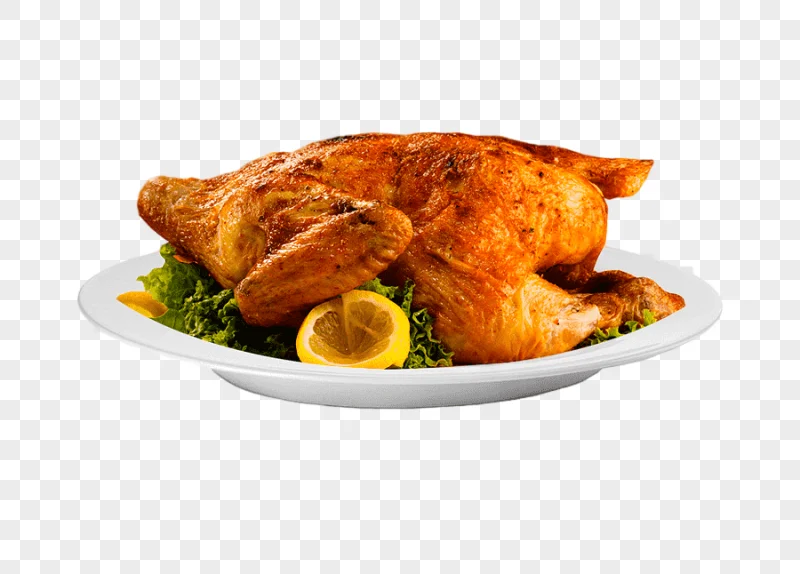 png clipart roasted chicken on white ceramic plate barbecue chicken roast chicken gyro chi