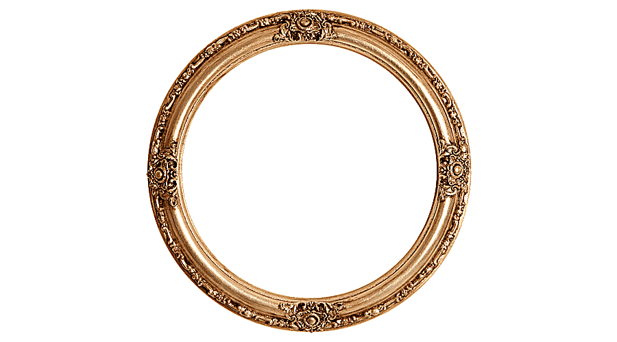 png clipart round brown wooden frame frames gold leaf mirror circle gold glass frame