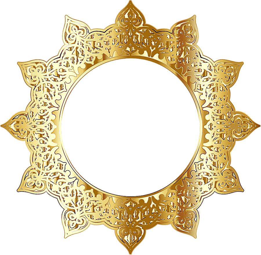 png clipart round gold colored frame frame ornament golden round frame golden frame circle