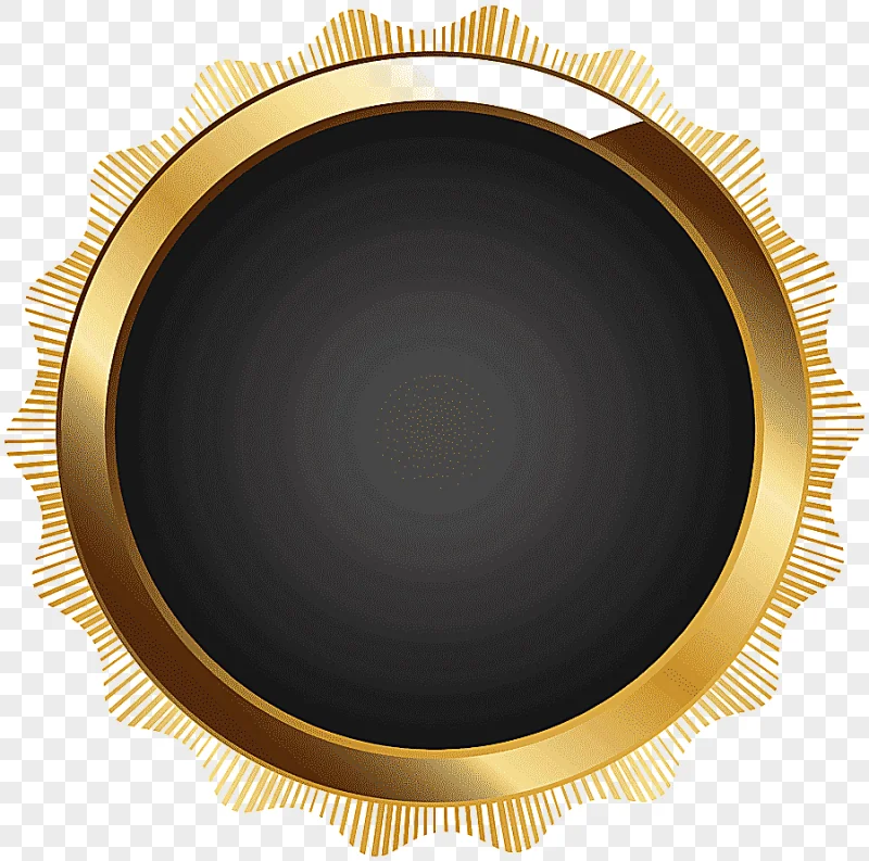 png clipart round gold frame frame text circle brown seal badge black gold mirror