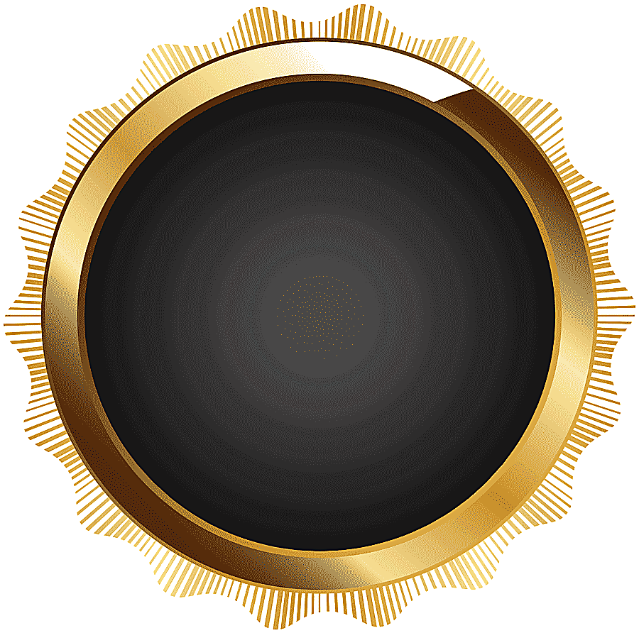 png clipart round gold frame frame text circle brown seal badge black gold mirror