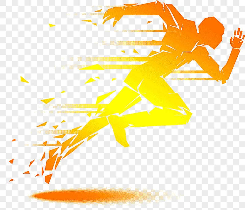 png clipart runner run orange