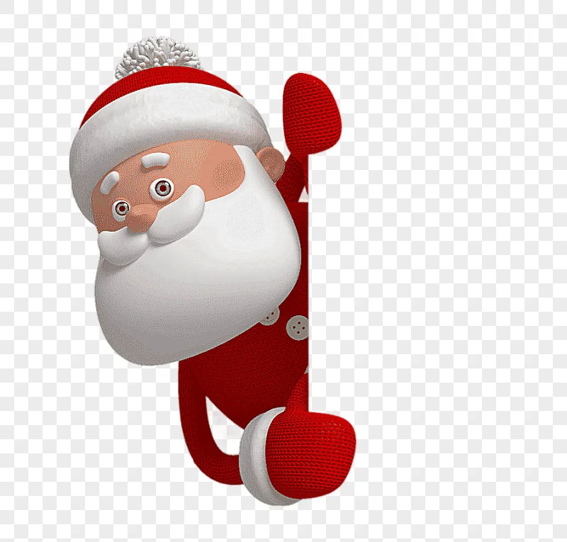png clipart santa claus cartoon christmas illustration santa peeking miscellaneous photogr