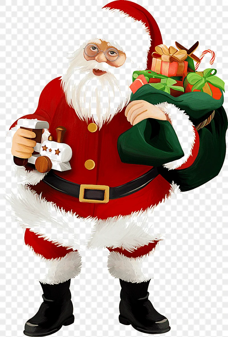 png clipart santa claus christmas ornament decorative nutcracker figurine santa claus holi