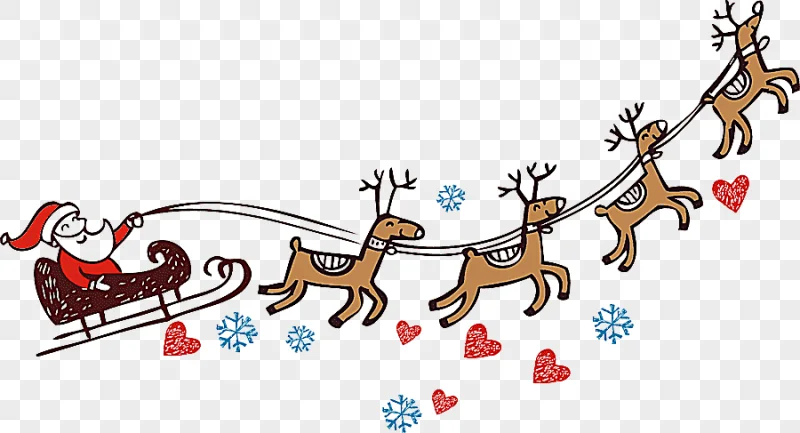 png clipart santa claus reindeer christmas creative christmas love mammal