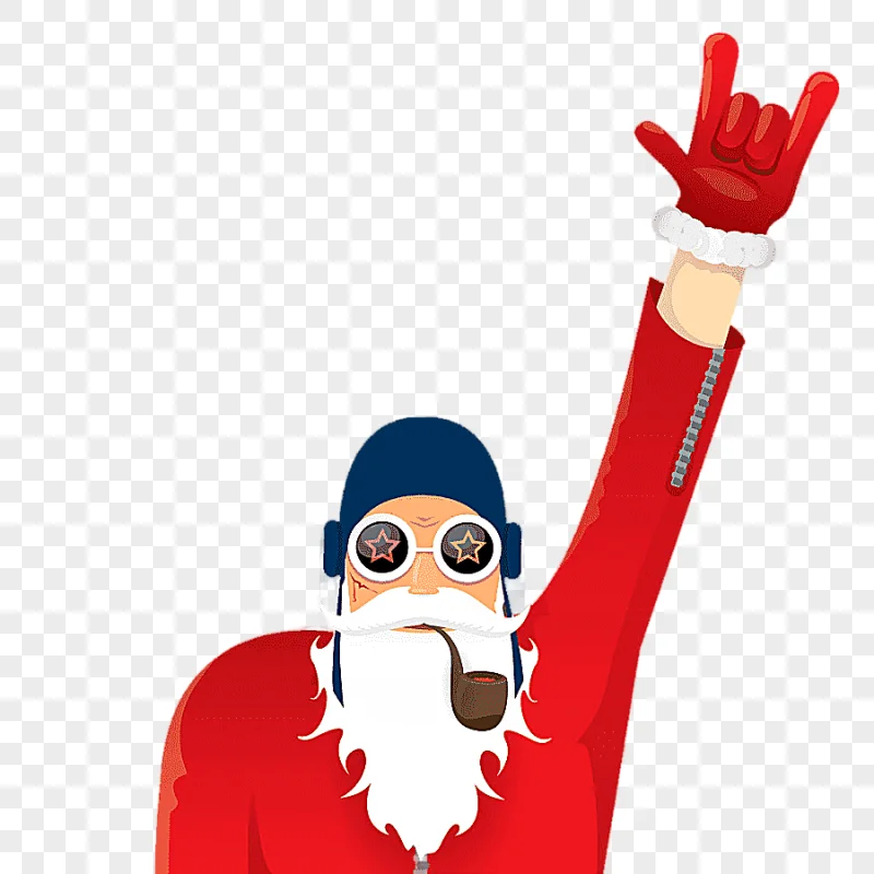 png clipart santa claus rock rock christmas pictures