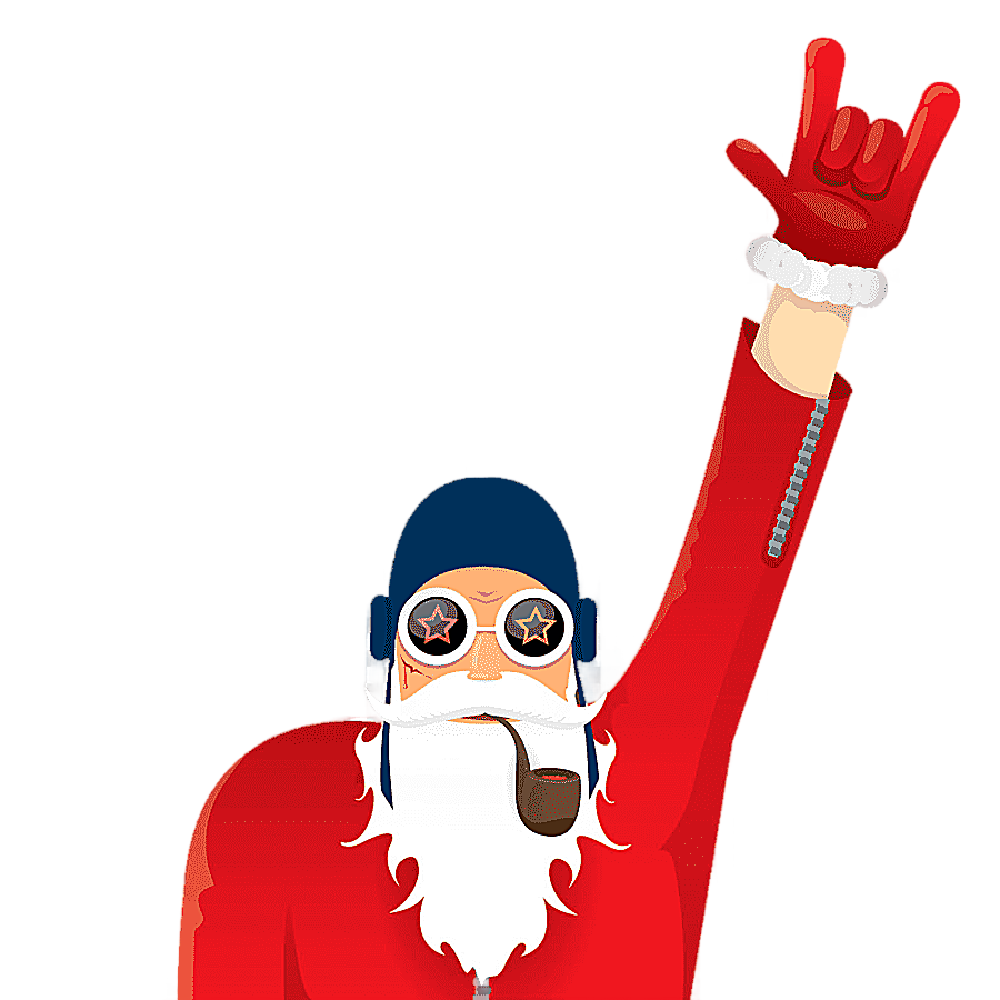 png clipart santa claus rock rock christmas pictures