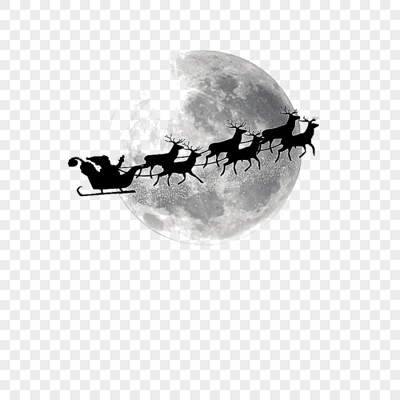png clipart santa claus s reindeer santa claus s reindeer christmas moon santa elk sled fe