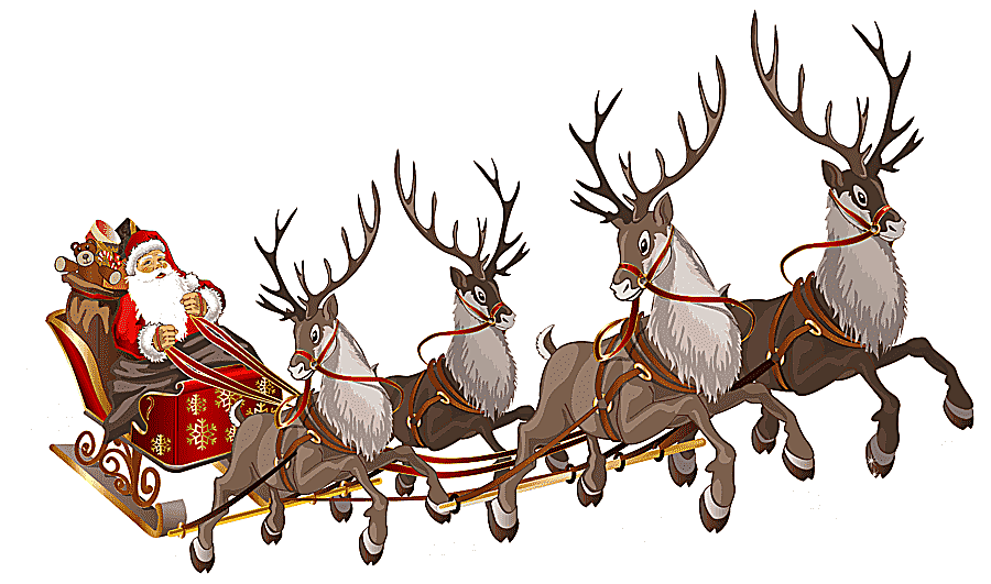png clipart santa claus s reindeer santa claus s reindeer rudolph santa claus with sleigh