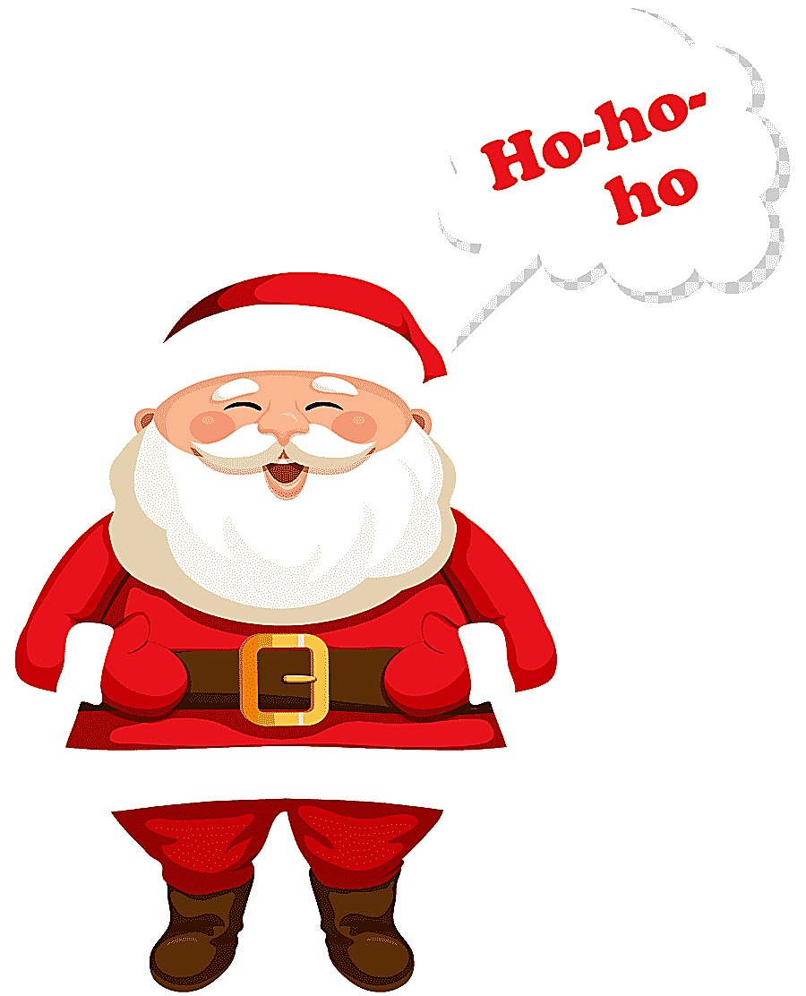 png clipart santa claus santa claus christmas ornament text santa claus ho ho ho elf ficti
