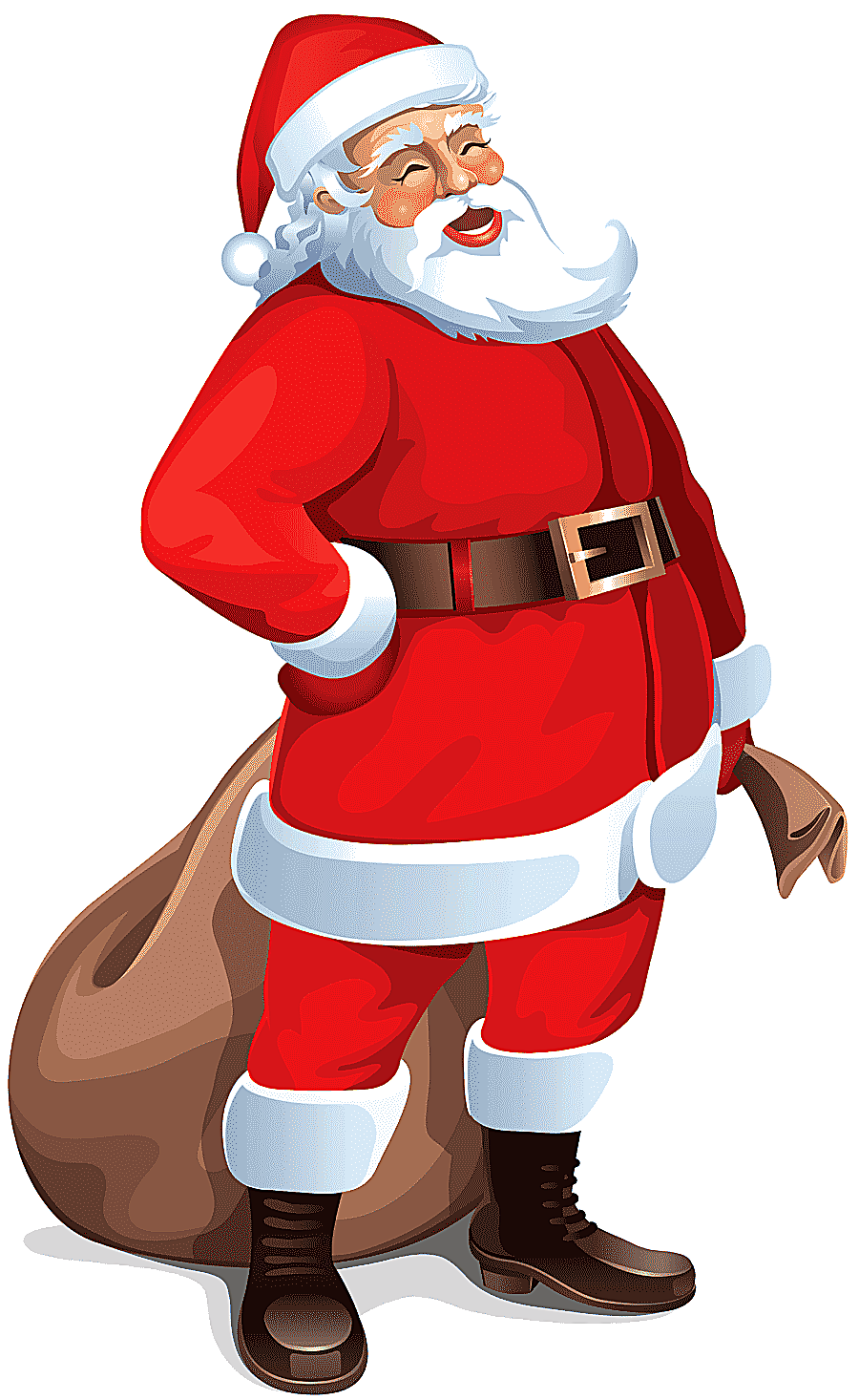png clipart santa claus santa claus large santa claus holding sack illustration image file