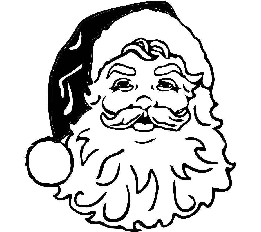 png clipart santa claus santa white face