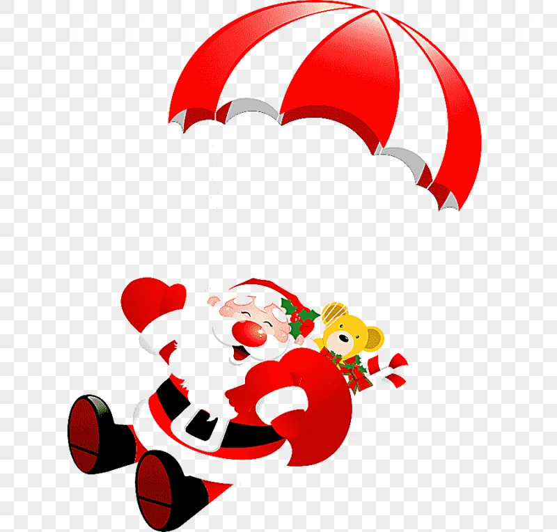 png clipart santa claus santas workshop parachute heart happy birthday vector images