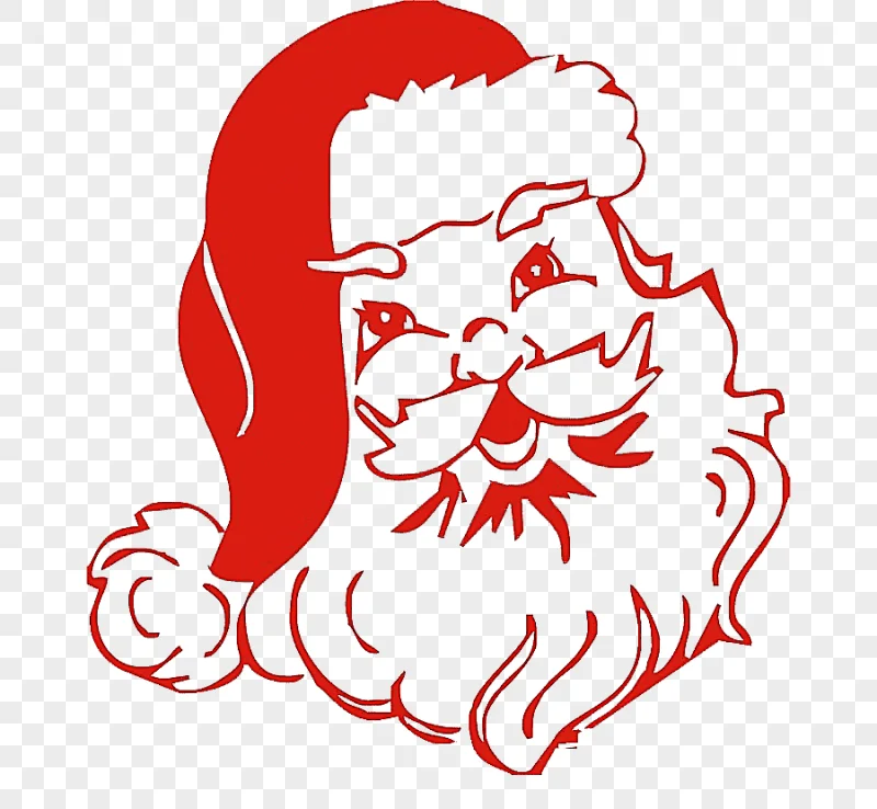 png clipart santa claus silhouette christmas craft santa claus red and white love miscella
