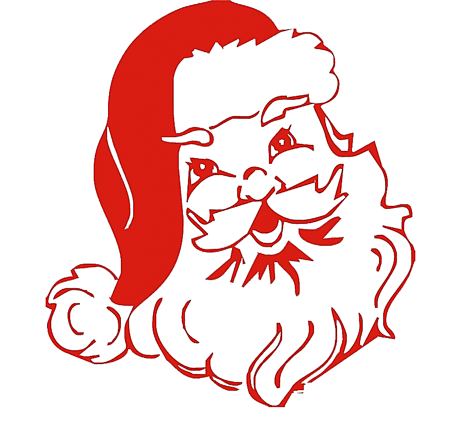 png clipart santa claus silhouette christmas craft santa claus red and white love miscella