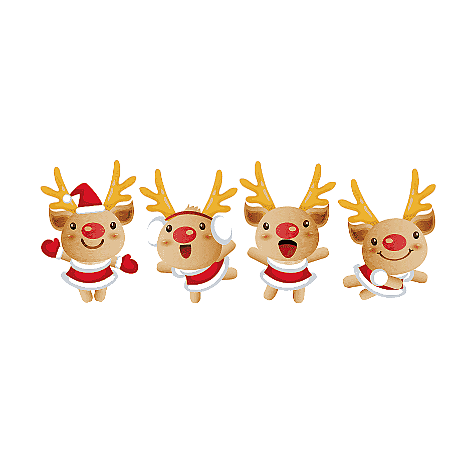 png clipart santa clauss reindeer christmas reindeer antler cartoon