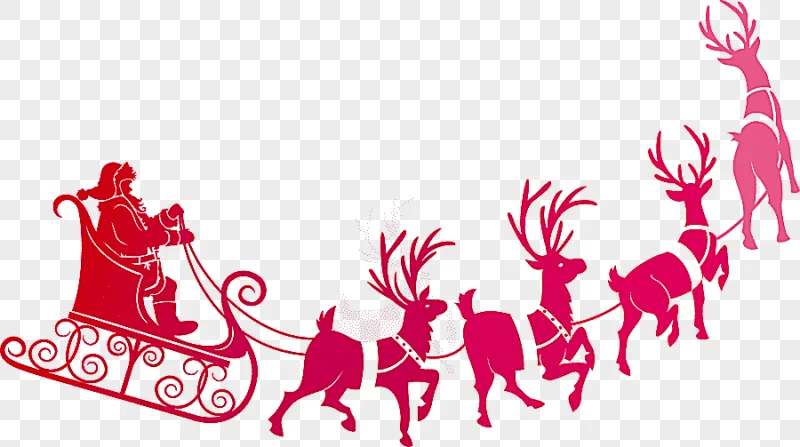 png clipart santa clauss reindeer rudolph santa clauss reindeer santa claus riding a sleig
