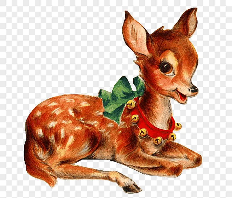 png clipart santa clauss reindeer santa clauss reindeer christmas vintage christmas deer m