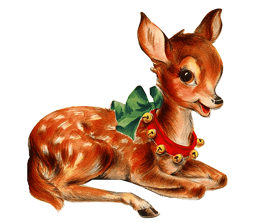 png clipart santa clauss reindeer santa clauss reindeer christmas vintage christmas deer m