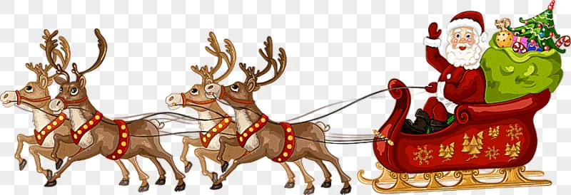 png clipart santa clauss reindeer santa clauss reindeer sled illustration cartoon santa cl