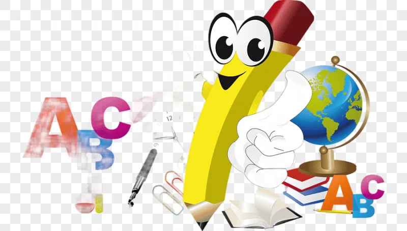 png clipart school cartoon pencil illustration cartoon pencil cartoon character text