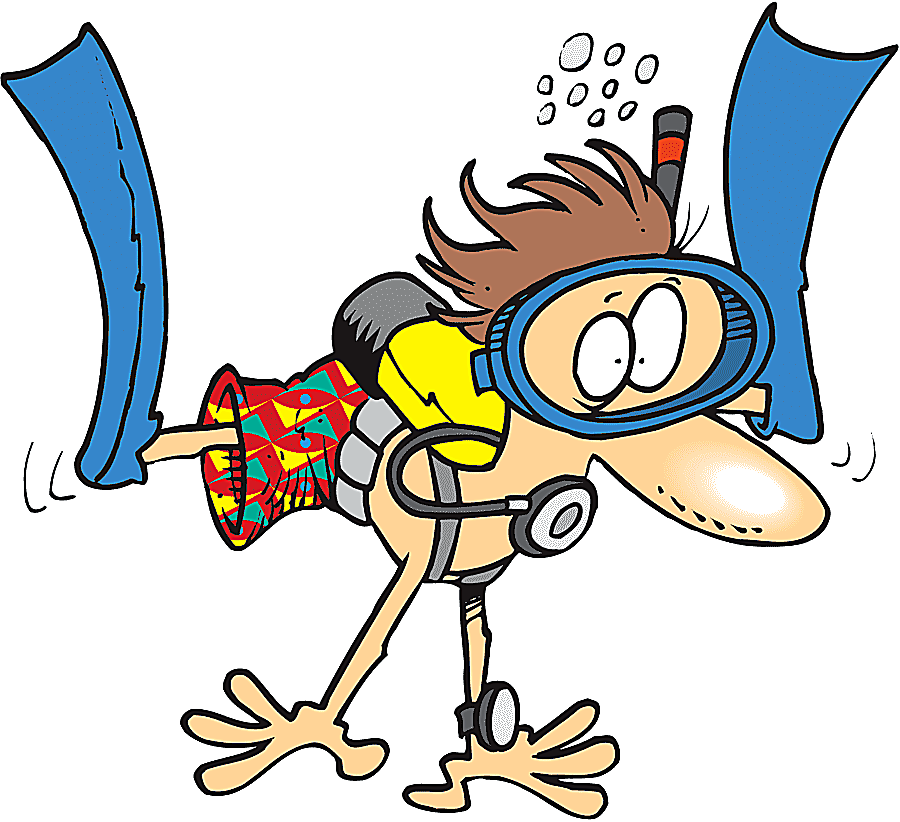 png clipart scuba diving underwater diving cartoon animated swimming s fictional character