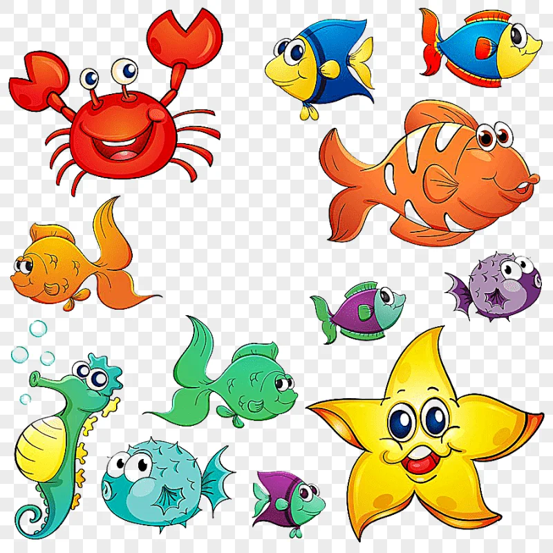 png clipart sea animal collection cartoon cartoon animals nautical mile